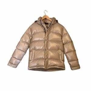 Aritzia Tan Puffer Jacket